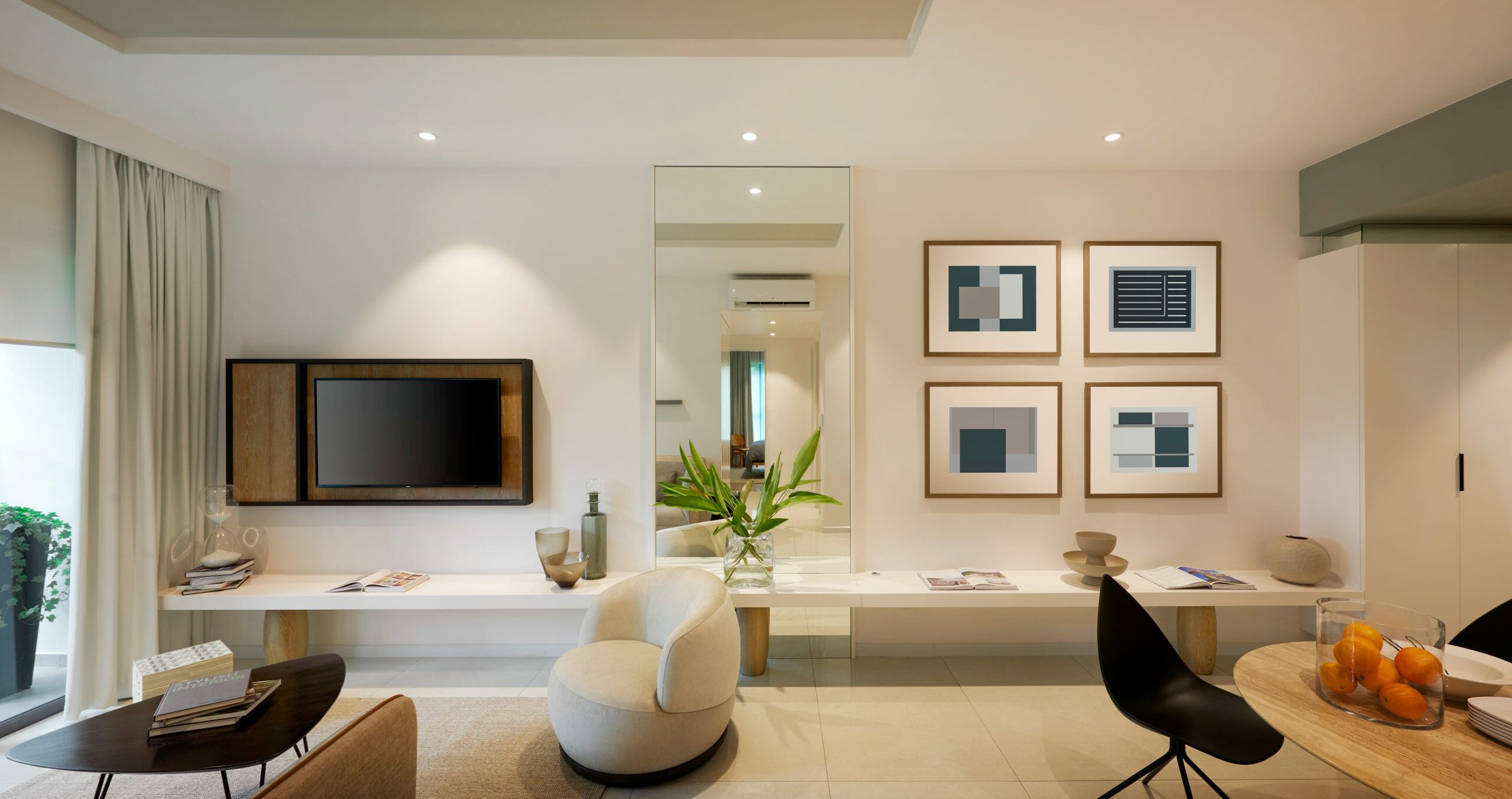 Decoraci&oacute;n minimalista y moderna de un departamento