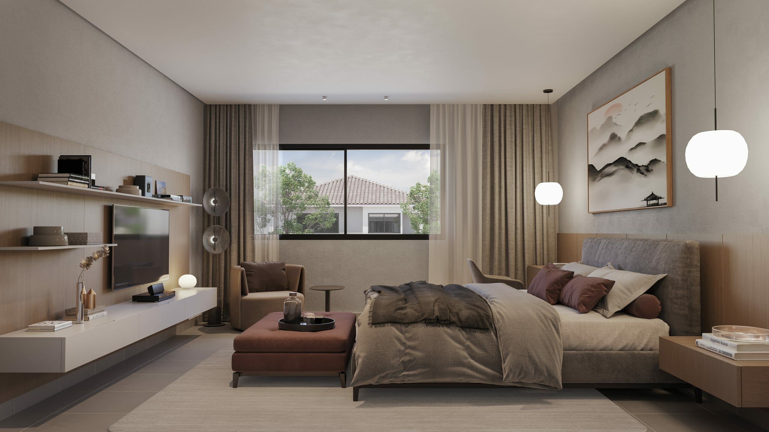 Rec&aacute;mara principal del modelo de vivienda Noura en Paseo del Norte.