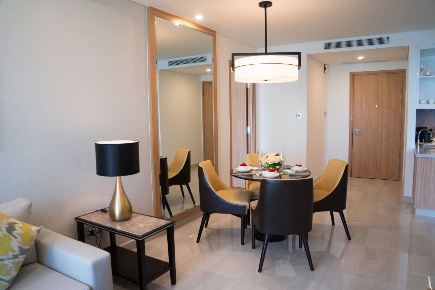 Interior de un apartamento amoblado