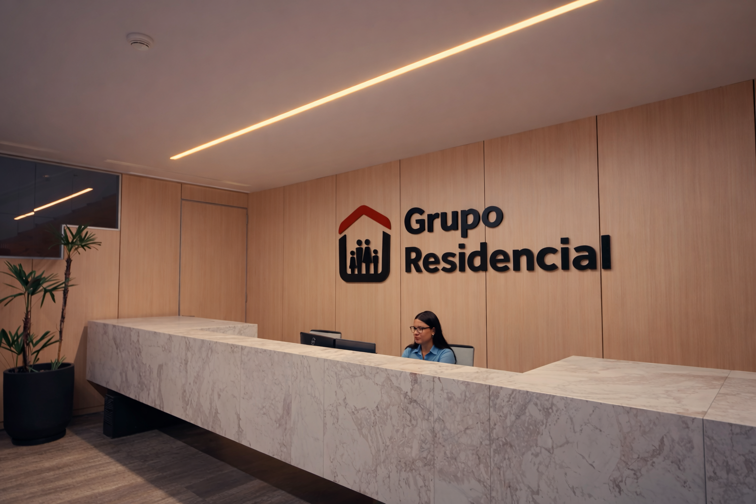 Recepci&oacute;n de Grupo Residencial